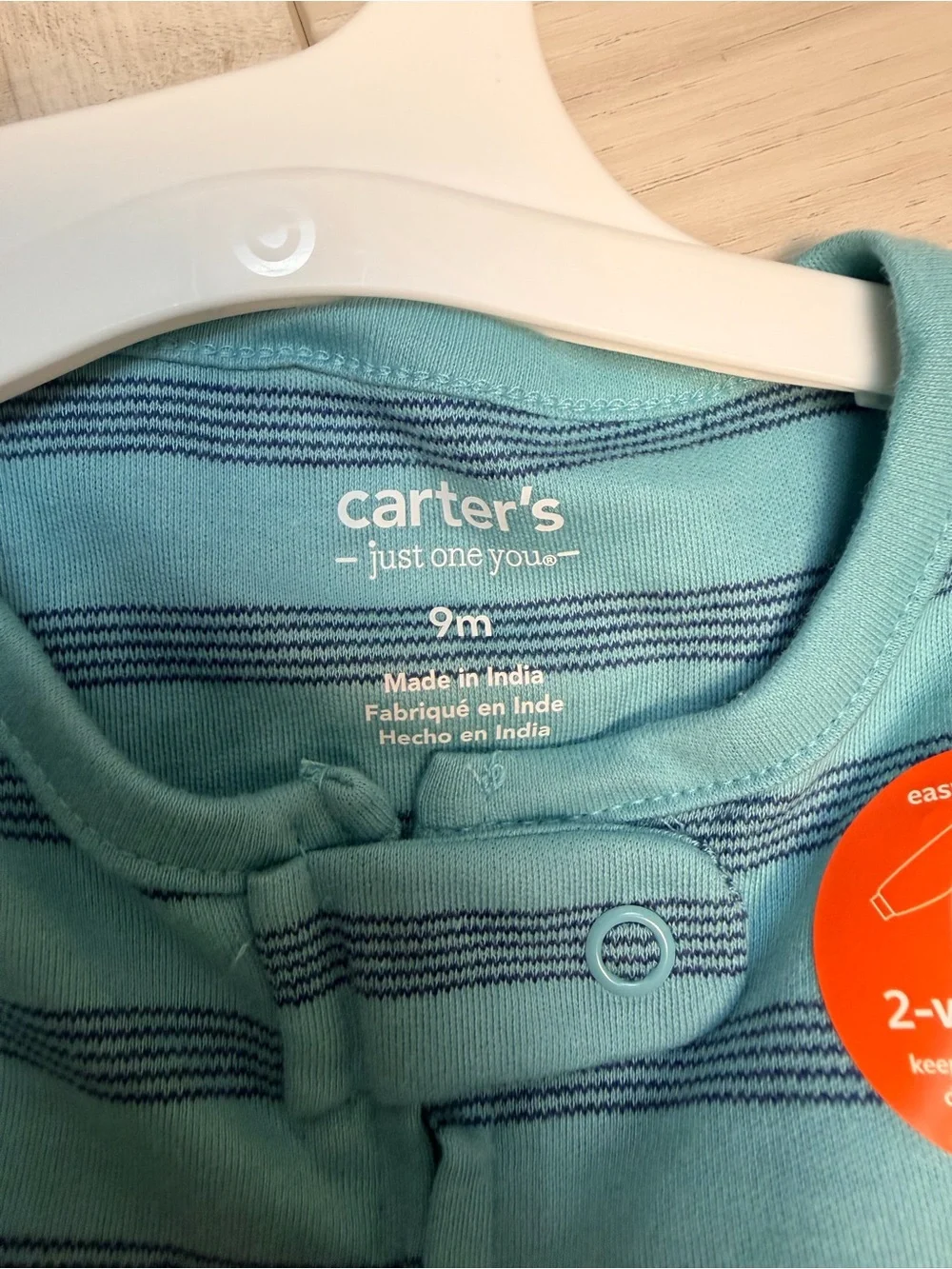 Carter's Teal and Navy Striped 